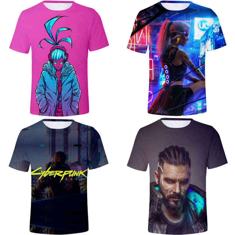 Cyberpunk Men's Comfort Shirt, Cyberpunk Soft Short Sleeve T-Shirt