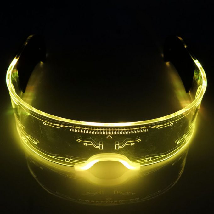 cyberpunk luminous glasses